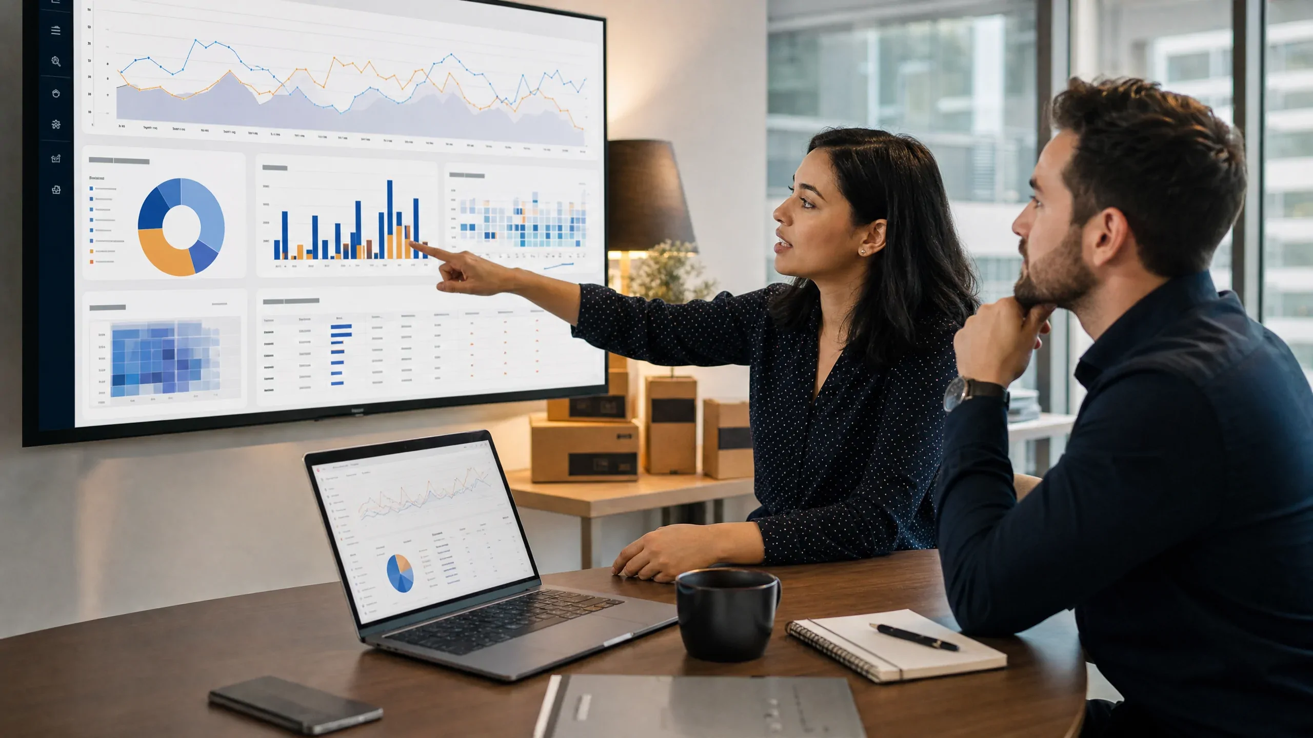Amazon PPC management team reviewing advertising performance dashboards