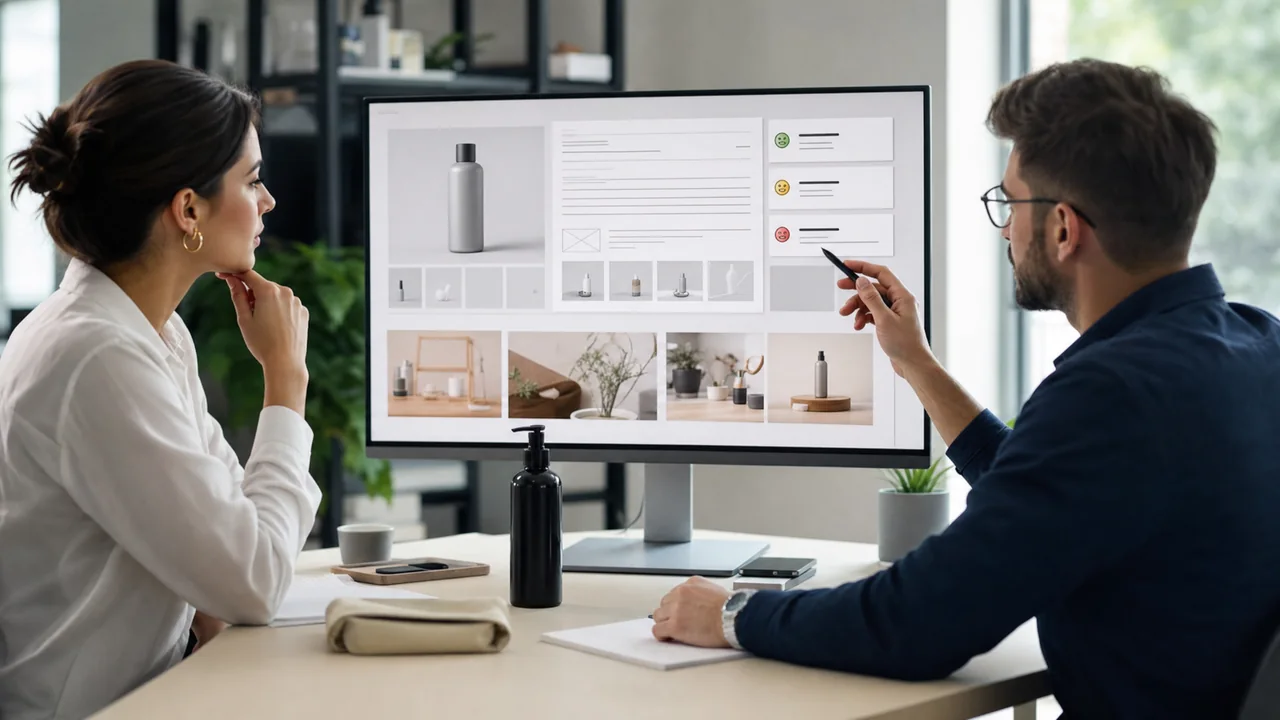 Ecommerce team optimizing product listings for AI-driven search relevance