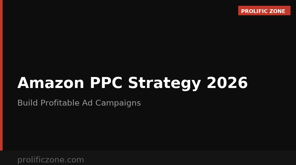 Amazon PPC strategy guide 2026